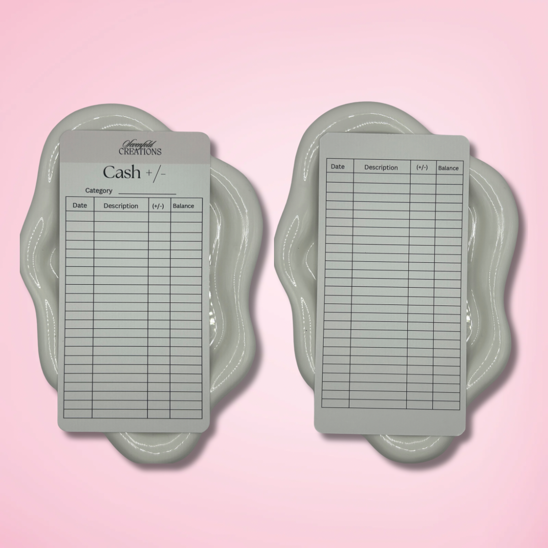 Cash Envelope Tracker- set of 10